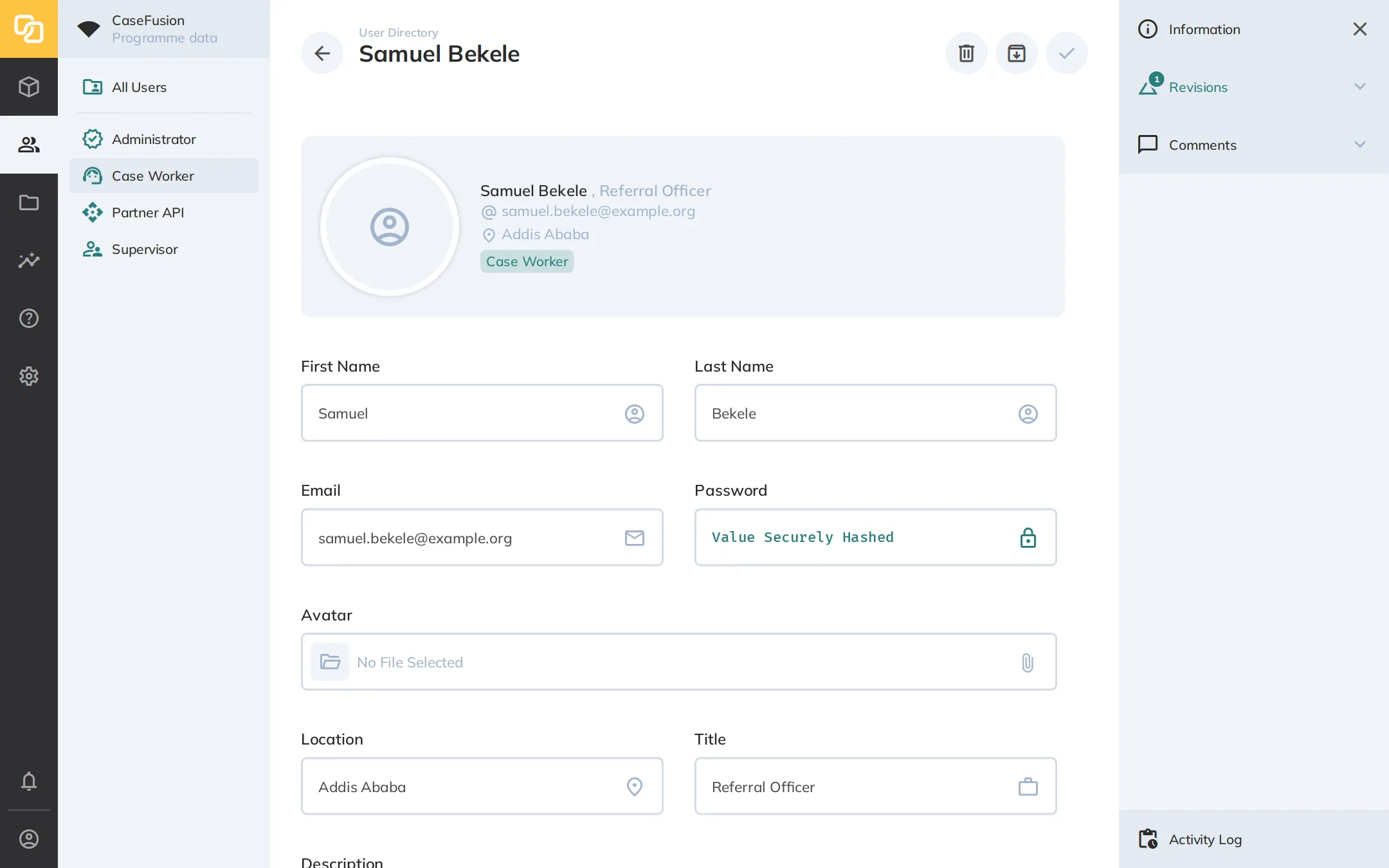 The User Page